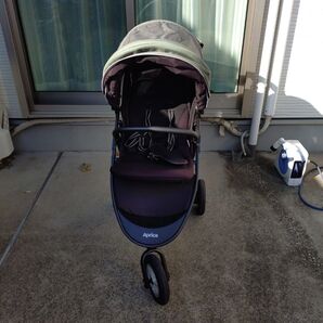 Aprica アップリカ スムーヴ プレミアム 3輪ベビーカー レザーハンドル