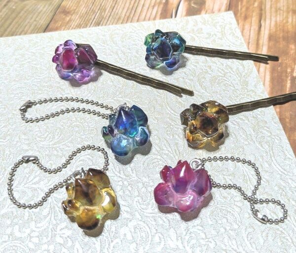 鉱石風レジンアクセサリー オーダーメイド リクエスト オーダー用ページ ハンドメイド