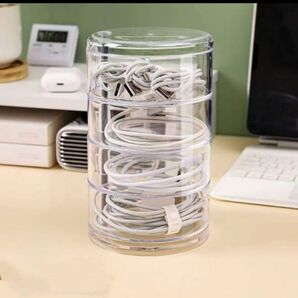 充電器収納ケースケーブル収納ケース電源ケーブル収納ケースデスク収納ケースアクセサリー収納ケース円形ケーブル収納ケースヘアピン収納