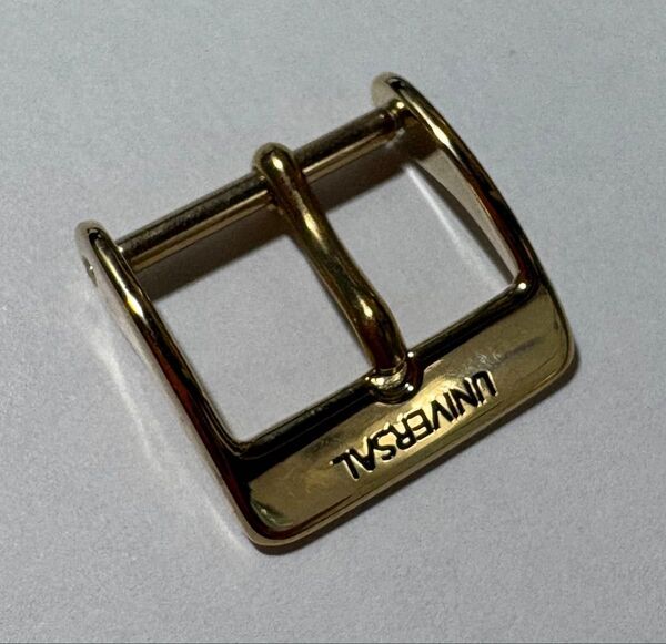 【14mm】ユニバーサルジュネーブの純正ビンテージ尾錠 ゴールド バックル