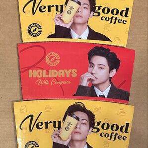 BTS V テテ コンポーズコーヒー 2025&HOLIDAYS カップホルダー コーヒースリーブ Compose coffee