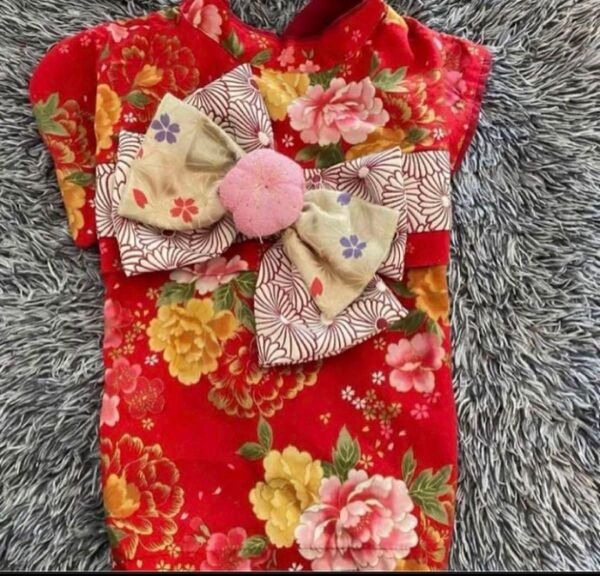 【中古品】犬の服 浴衣 和服 Mサイズ