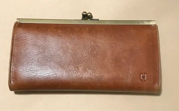 グレドラン 長財布 がま口 ブラウン cledran