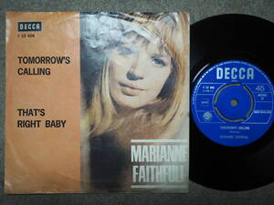 Mariannne Faithfull-Tomorrow's Calling/That's Right Baby★蘭Orig.7"/マト1