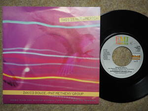 David Bowie & Pat Metheny Group-This Is Not America★EU Orig.美品 7&#34;