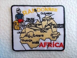 RANDONNEE AFRICA ワッペン/パッチ刺繍アップリケGジャンCAPジャケットUSAカスタム古着ハイキング12