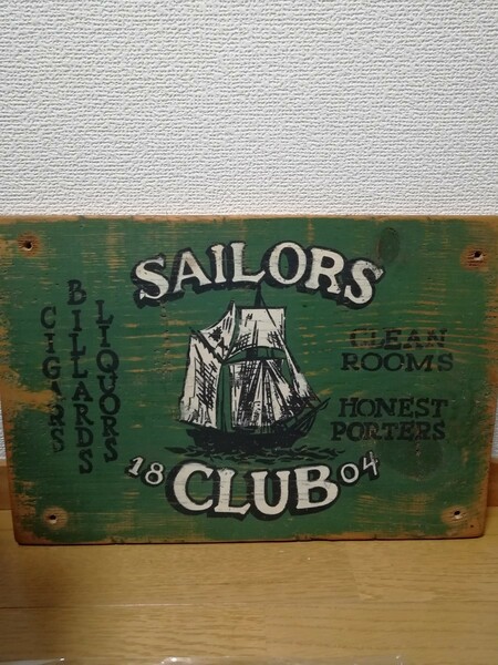 sailors 木製 プレート 看板