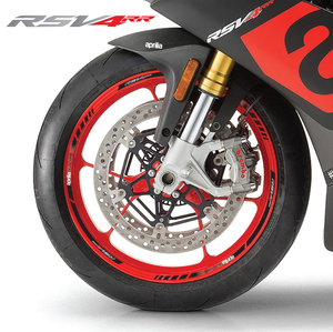 送料無料 Aprilia RSV4RR wheel decals stickers rim stripes アプリリア リム ホイル ホイール ステッカー デカール