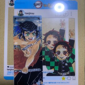 鬼滅の刃クリアしおり&投稿風フレームカード