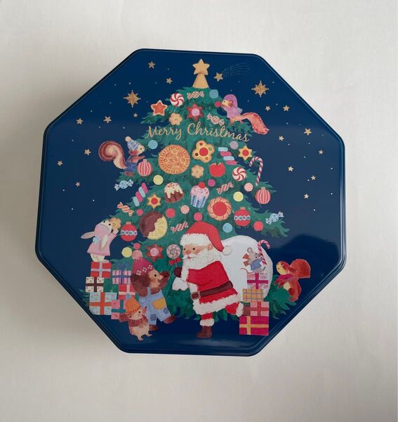 クリスマス サンタクロース ツリー 缶 インテリア かわいい