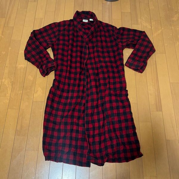 L.L.bean Men's Scotch Plaid Flannel Robe L.L.ビーン スコッチプラッドフランネルローブ