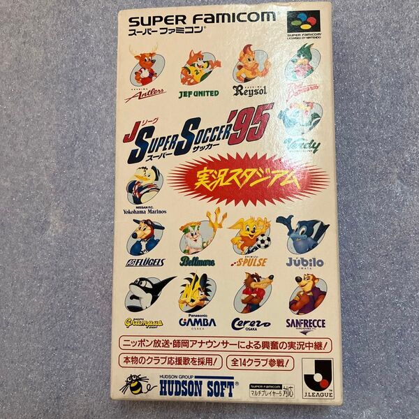【SFC】 Jリーグスーパーサッカー'95 実況スタジアム スーパーファミコン ハドソン