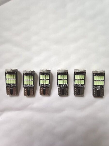 T10 LEDウェッジバルブ 26SMD 4014 クリスタルブルー 6個セット