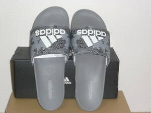 4★★★★即決！新品 アディダス/adidas アディレッタ CF LOGO /ADILETTE CF LOGO グレー US13.0/31.5cm ★定形外郵便可能