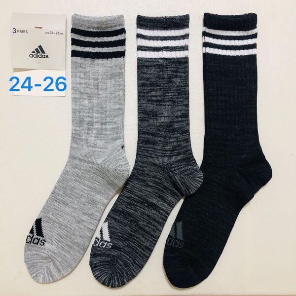 adidas アディダス 靴下 ソックス メンズソックス アディダスソックス アディダス靴下 メンズ レディース 男女兼用 3足組