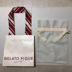 GELATO PIQUE ジェラートピケ ジェラピケ ショッパー ショップバッグ クリスマス限定 / ギフト袋 巾着 巾着袋