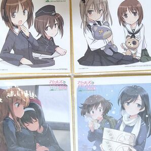 ガールズ&パンツァー 色紙4枚まとめ売り