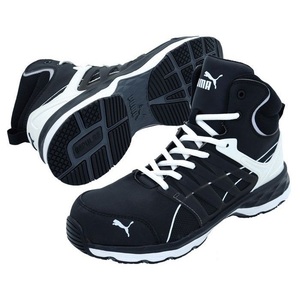 新品 PUMA プーマ 安全靴 VELOCITY 2.0 ヴェロシティ2.0 ブラック&ホワイト 63.342.0 25.0cm