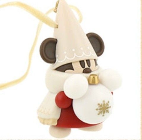 新品 リルリンリン 白帽子 カプセルトイ 2024 ディズニー ガチャガチャ クリスマス オーナメント リース 白リンリン