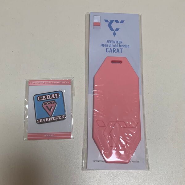 SEVENTEEN CARAT セブチ 公式 グッズ ファンクラブ特典 SVT ピンバッジ ラバータグ