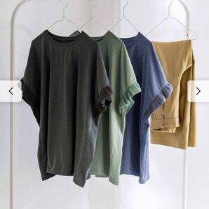 汗染み軽減加工の華やぎフリルTシャツ