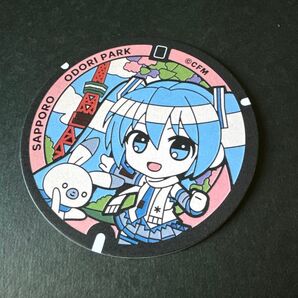 雪ミク デザインマンホール コースター 北海道 キャラクター アニメ グッズ イラスト