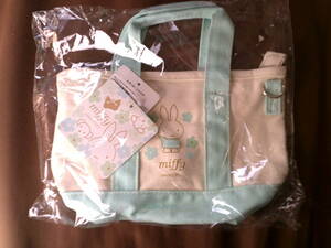 * Miffy shoulder Mini tote bag light blue new goods **