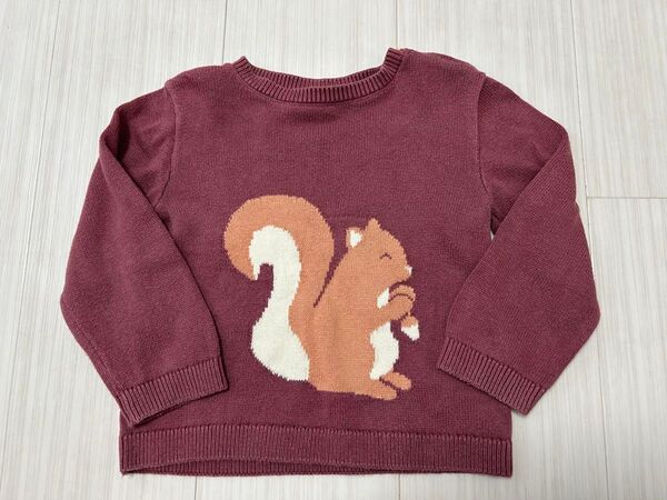 【値下げ】H&M リス柄 セーター 86cm