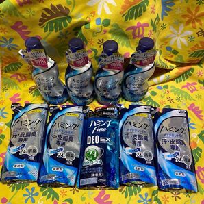 新品未開封品 ハミング ファイン 本体4本 つめかえ5袋 デオドラントEX 汗 皮脂臭専用 希少廃盤品