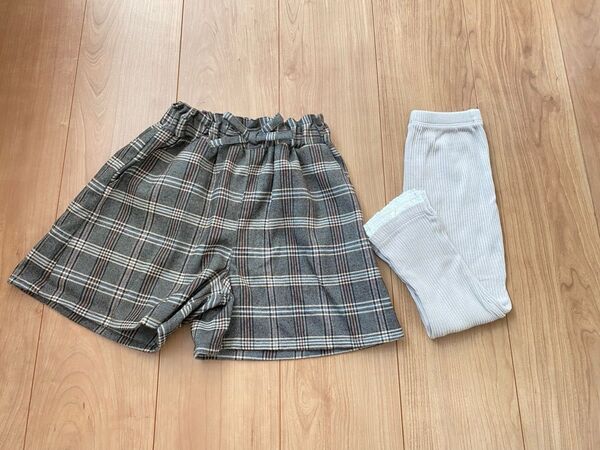 ハーフパンツ 子供服 ロングパンツ スパッツ 120