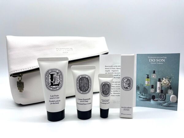 【新品未使用】ディプティック diptyque カタール航空 香水 ボディローション フェイスクリーム リップバーム ポーチ