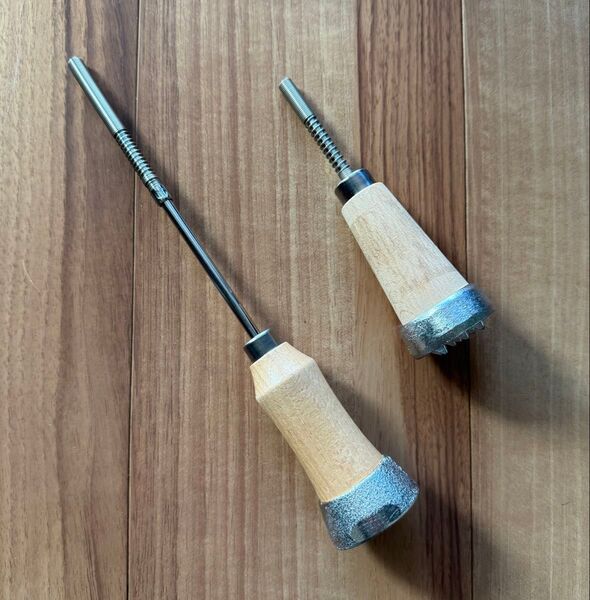 バー用品 アイスピック バネ付2本セット大と小 星三トップスター 氷割り機能