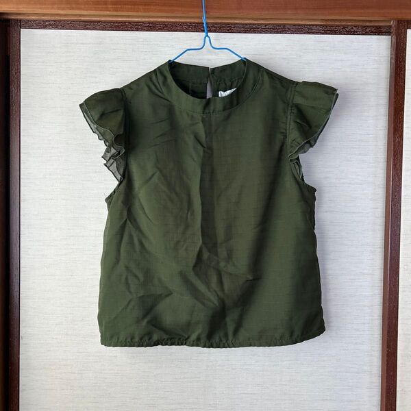 ブラウス カットソー フレンチスリーブ M