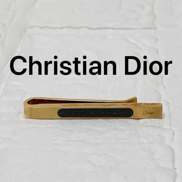 Christian Dior クリスチャンディオール ネクタイピン タイピン ゴールド ロゴ
