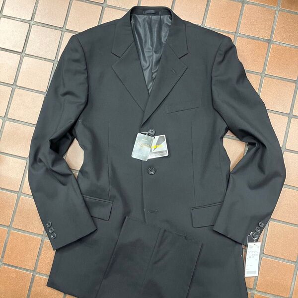 新品【Y7 XL★Kanebo 礼服】3Bシングルスーツ メンズスーツ 背抜き ノーベンツ 2タック アジャスター 冠婚葬祭 喪服