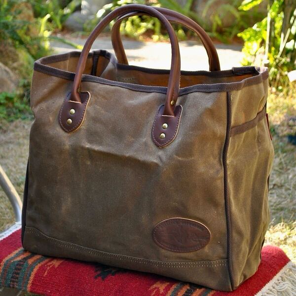 フロストリバー FROST RIVER 米国製 LAKE MICHIGAN TOTE【L】防水ワックスドコットン&レザー トートバッグ MADE IN USA