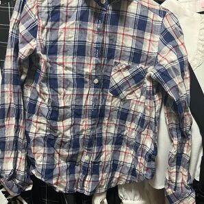 チェック 長袖シャツ