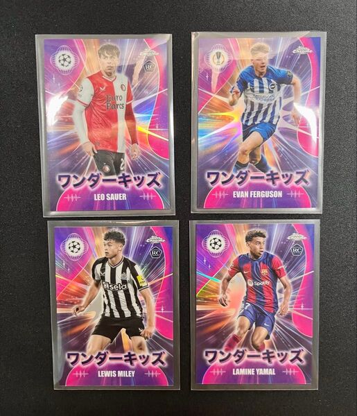 【激レア】ラミネ・ヤマル 他 2024 topps UEFA ワンダーキッズ 4枚
