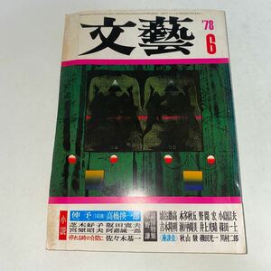 2 文藝　1978.6 昭和53年6月1日発行　高橋揆一郎　芝木好子　阪田寛夫　宮原昭夫　阿嘉誠一郎　佐々木基一