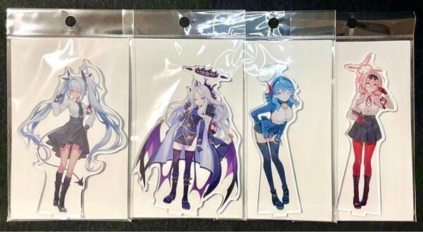 ブルーアーカイブ ブルアカ ヴィレッジヴァンガードコラボ 風紀委員会 アクリルスタンド アクスタ 全種 ヒナ イオリ アコ チナツ