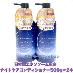 日本製エクソソーム配合 ドリーミングナイトケアコンディショナー本体500g×2本