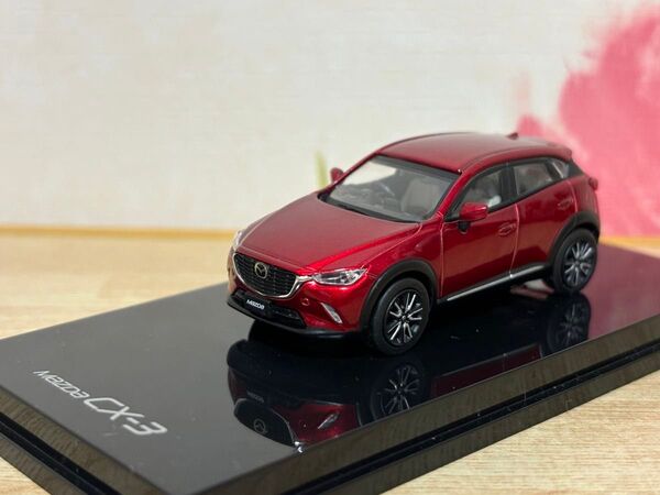 送料無料 1/64 マツダ CX-3 2015 ソウルレッドプレミアムメタリック ミニカー MAZDA