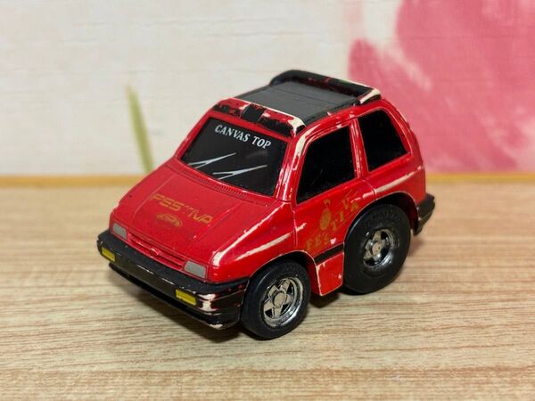 送料無料 チョロQ フォード フェスティバ ジャンク ミニカー CHOROQ HG FORD FESTIVA 当時物 旧車 日本製