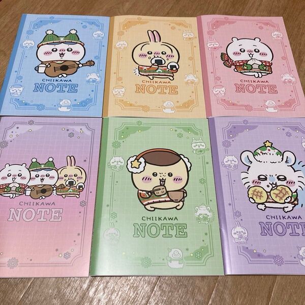 セブンイレブン限定 ちいかわノート 各6種 全種セット