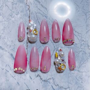 ネイルチップ 付け爪 ジェルネイル ハンドメイド