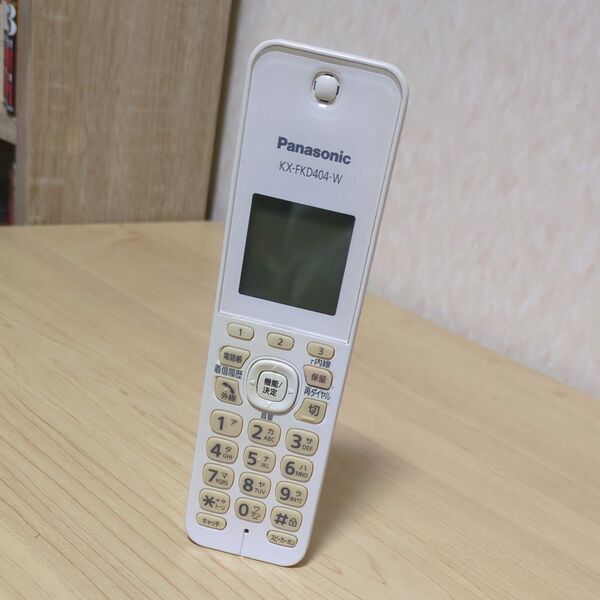 パナソニック 増設用子機KX-FKD404-W Panasonic 動作保証 バッテリー未付属 水玉