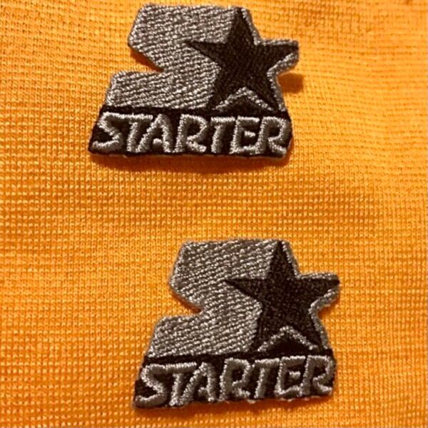 ワッペン 2枚セット アイロンワッペン STARTER BLACK LABEL スターターブラックレーベル 星 刺繍ワッペン