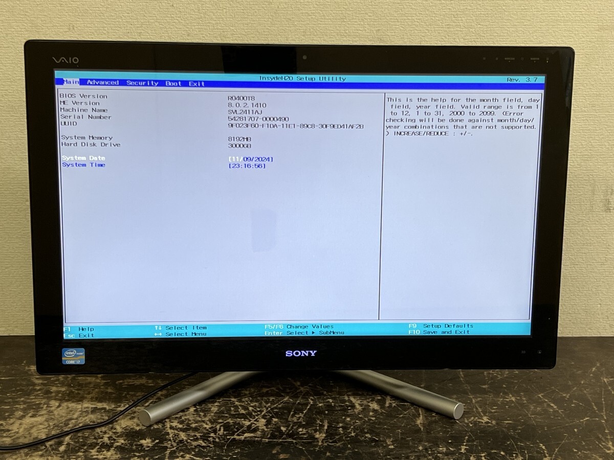 Yahoo!オークション -「sony svl241」(モニタ一体型) (ソニー)の Yahoo!オークション -「sony svl241」(モニタ一体型) (ソニー)の