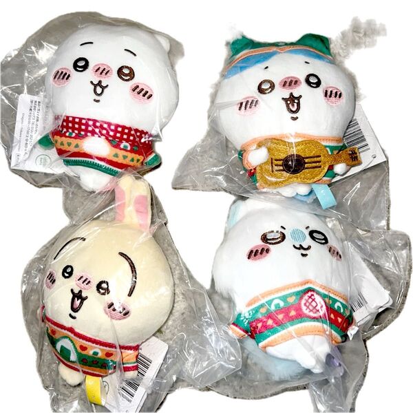ちいかわエニマイくじD賞モモンガ ハチワレ ちいかわ うさぎ キーチェーンぬいぐるみ セブンイレブン