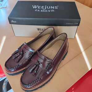 WEEjunes G.H.BASS ジーエイチバス タッセルローファー41820 ESTHER / ワイン色 牛革